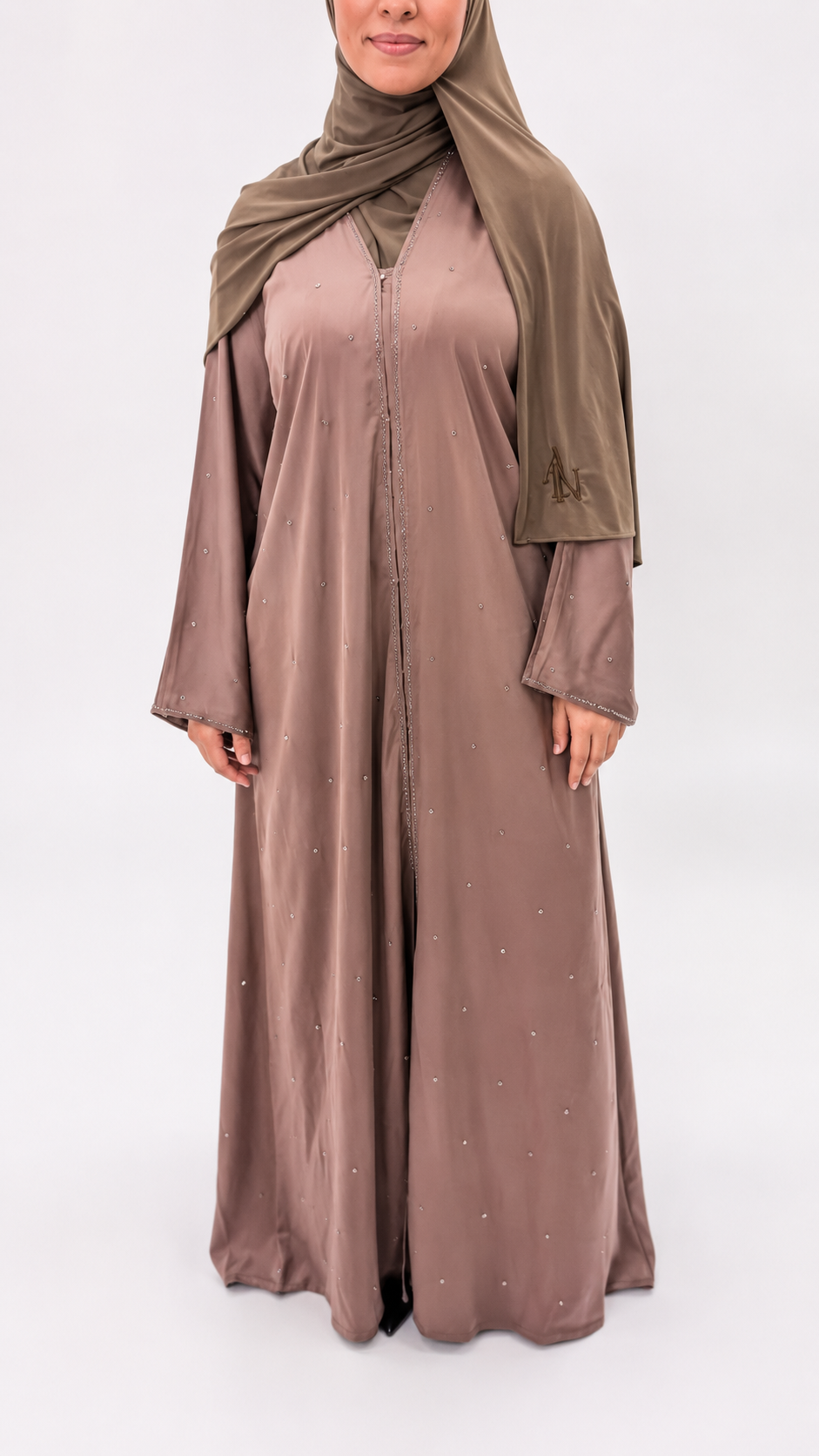 Abaya Mocha Crystal